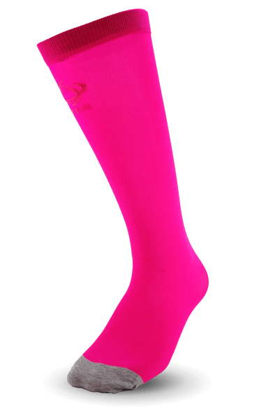 Hot Pink Long Cotton Socks