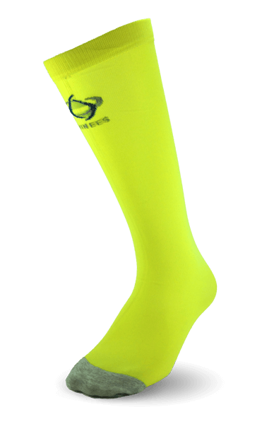 Thinees Neon Yellow Thin Hockey Socks