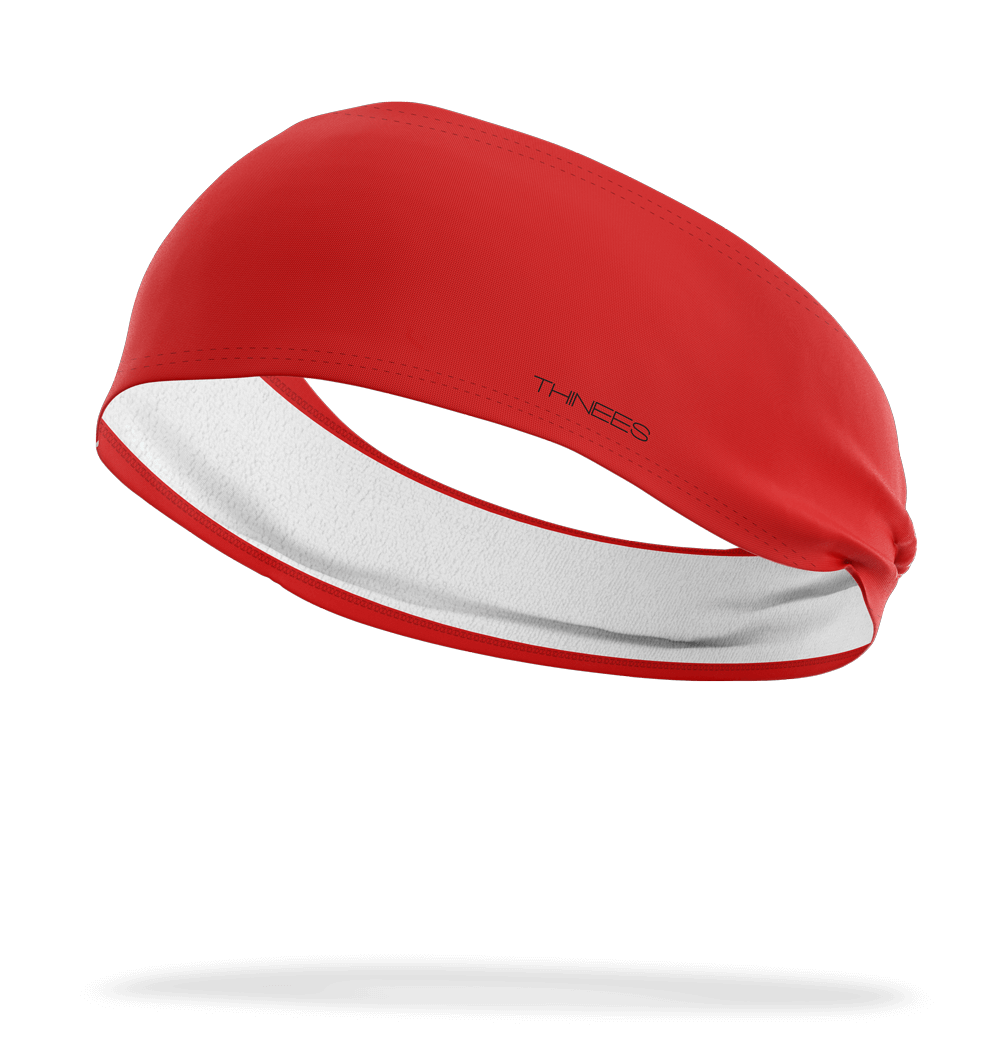Compressport Thin Headband, Red Unisex Headband